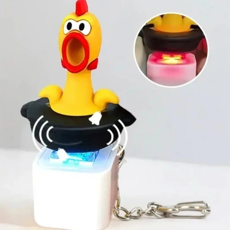 Pendant Light Shade - 1-2 Pièces Porte-clés Poulet qui crie