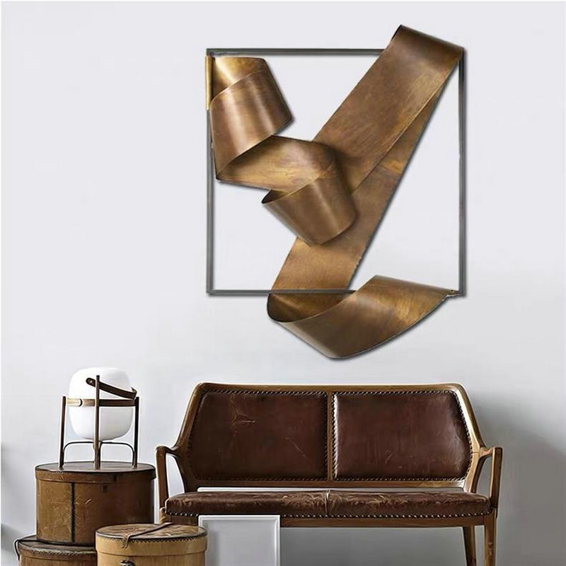Lighting Metal Wall Decor - Décorations murales d'art de ruban créatif,
