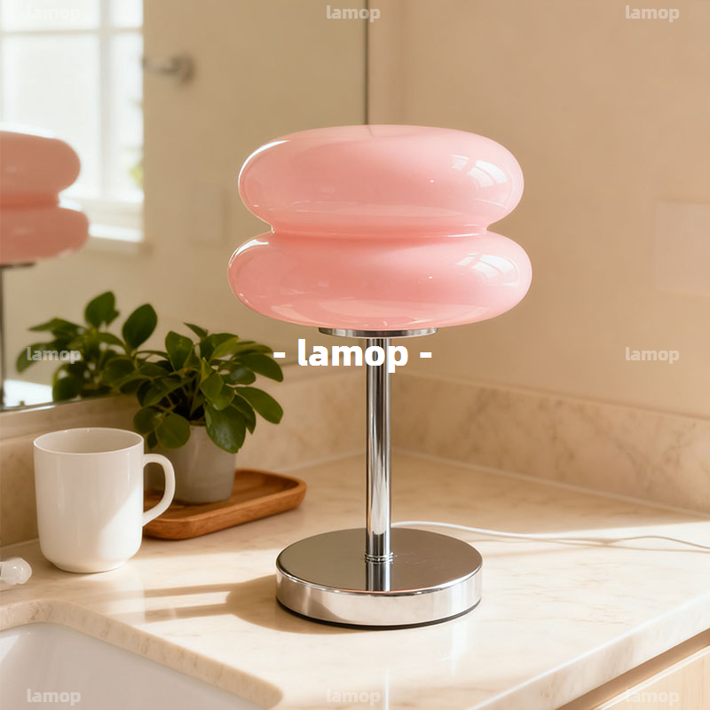 Lighting Design Decor - Lampe de chevet rétro crème, style
