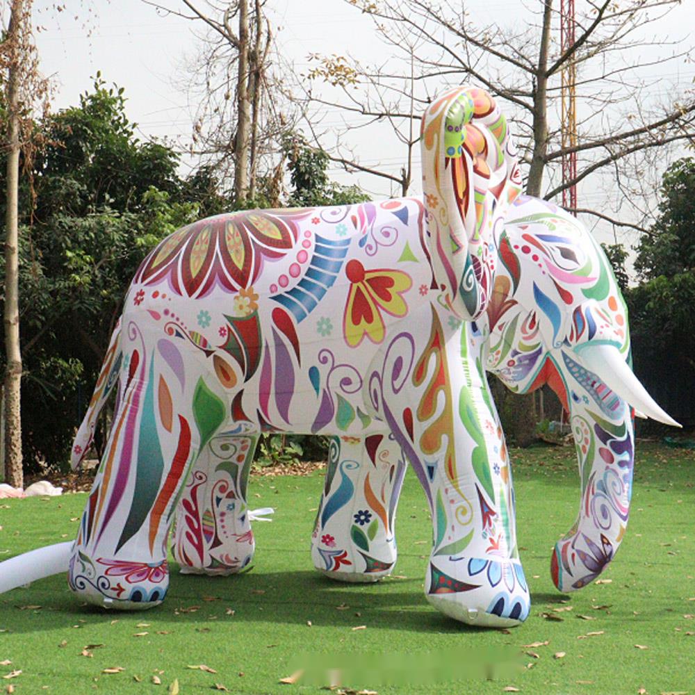 Decor Lighting The Parade - Éléphant géant coloré avec lumières LED,