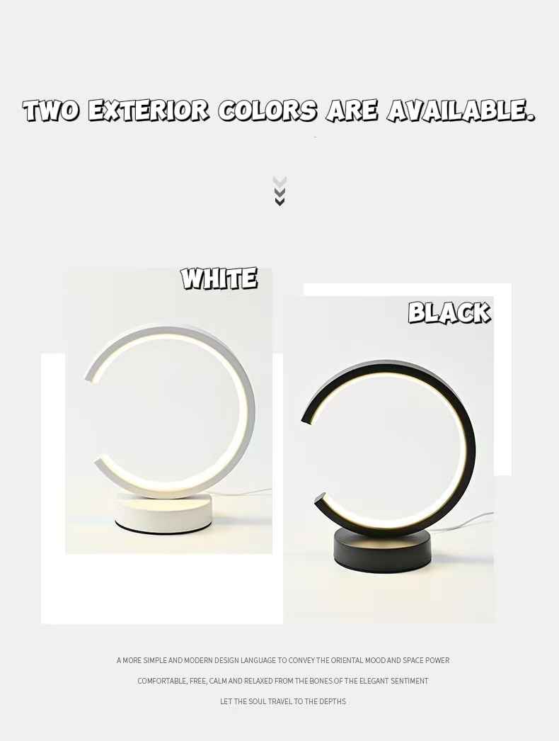 Decor Lighting Table Lamps - 20CM LED Simple anneau circulaire lampe