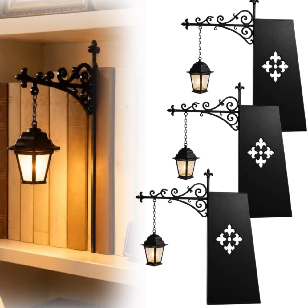 Decor Lighting & Decor Fires Photos - Lanterne de bibliothèque décorative, éclairage de