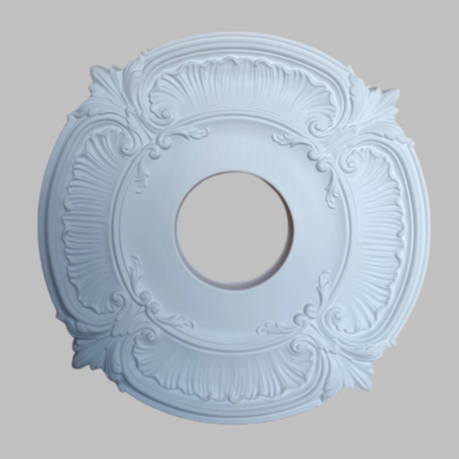 Lighting Design Decor - Médaillon de plafond rond en PU,