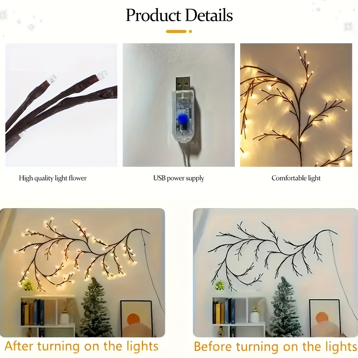 Guirlandes lumineuses LED 72/9 - Wall Decor Lighting Tree avis et prix