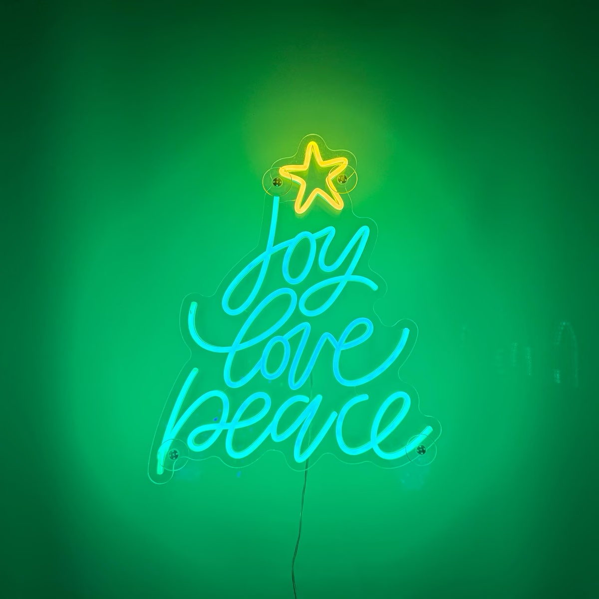 Enseigne néon Joy Love Peace,  - Wall Decor Lighting Tree avis et prix