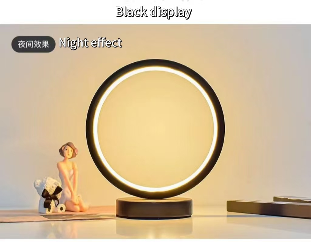 20CM LED Simple anneau circula - Decor Lighting Table Lamps avis et prix