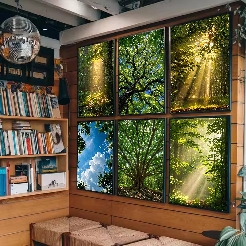 Affiche de la nature forestièr - Wall Decor Lighting Tree avis et prix