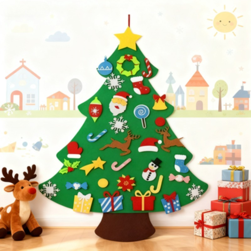 Arbre de noël mural en feutre  - Wall Decor Lighting Tree avis et prix