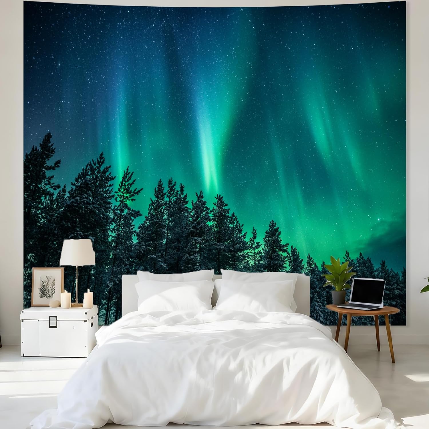 Grande tapisserie murale auror - Wall Decor Lighting Tree avis et prix