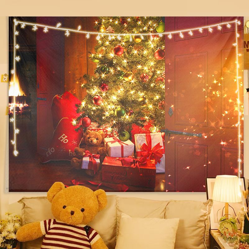 VIKAMA Tapisserie Murale Noël  - Wall Decor Lighting Tree avis et prix
