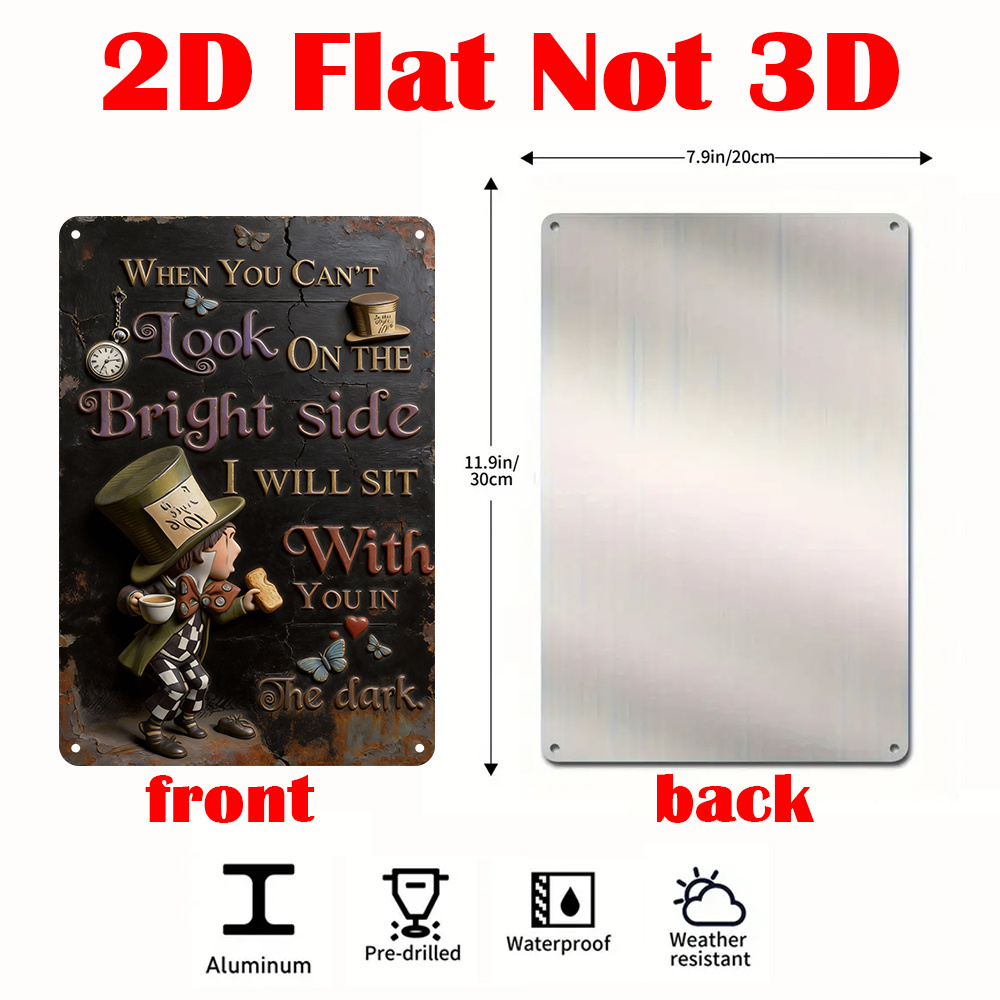 Plaque métallique avec citatio - Lighting Metal Wall Decor avis et prix